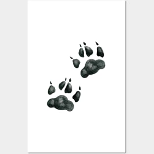 two black paws Posters and Art